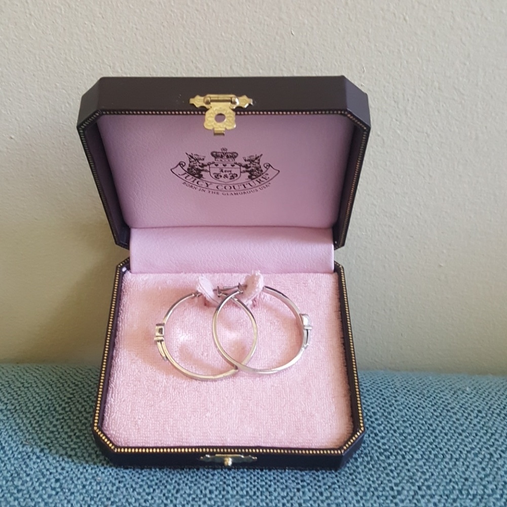 Juicy Couture hoop earrings